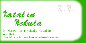 katalin nekula business card